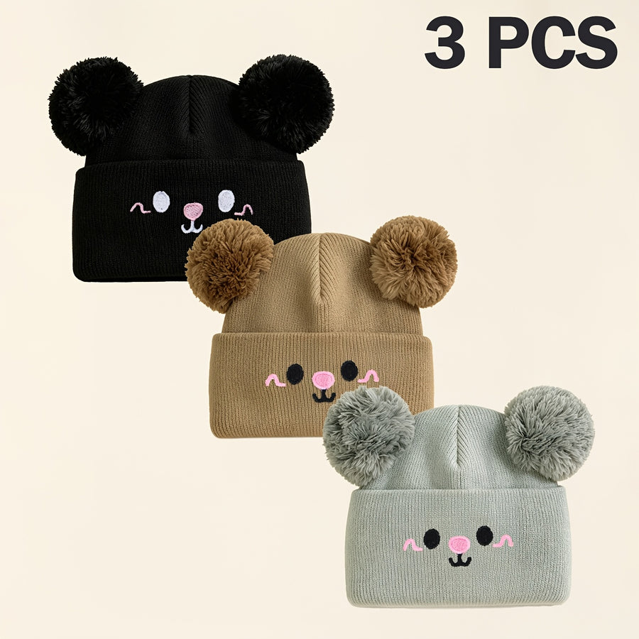 Bonnet Bébé Garçon, Bonnet Tricoté pour Nouveau-né, Bébé et Enfant — Monptitlou