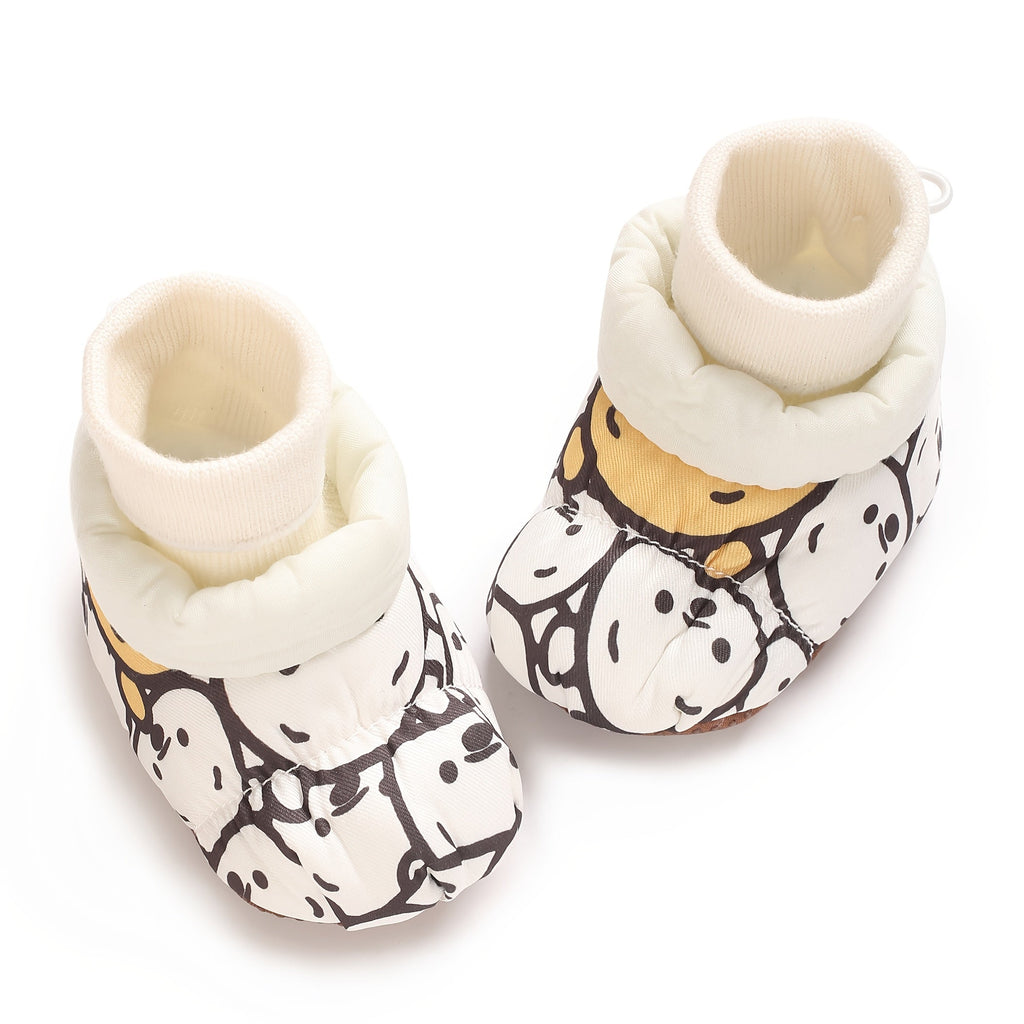 Chaussettes pour bébé 1-2 ans, patchwork de couleurs diverses et mignonnes avec motifs d'animaux, chaussures de marche d
