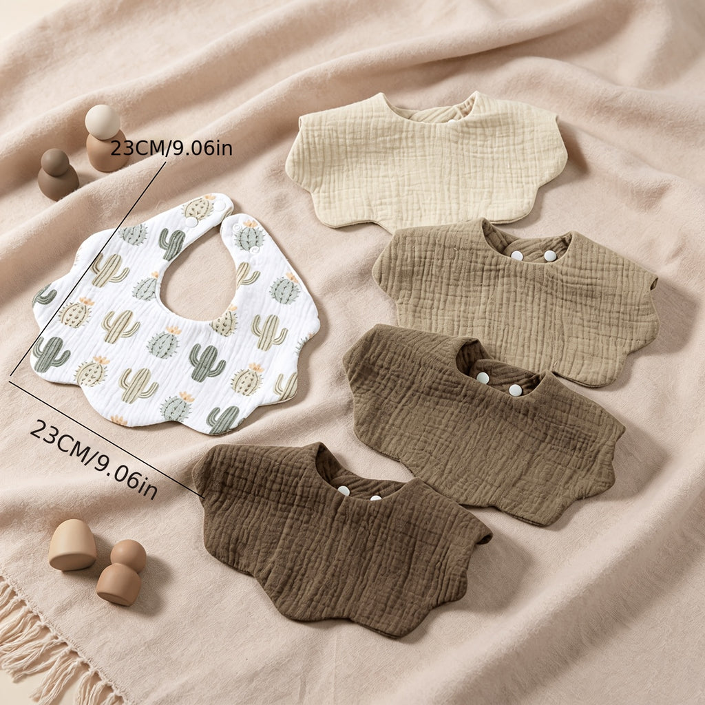 Bavoirs en pur coton pour enfants, garçons et filles — Monptitlou