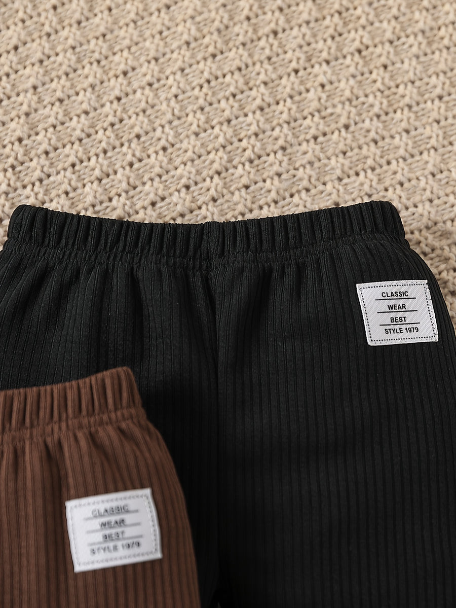 Ensemble 3 pièces d'automne-hiver pour garçons : pantalons longs — Monptitlou