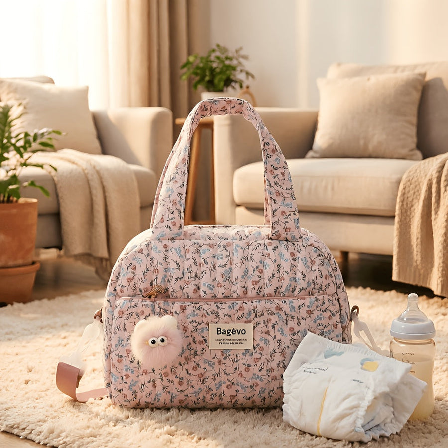 [Sac maman portable] Nouveau Sac Maman Mignon à Motifs Floraux — Monptitlou