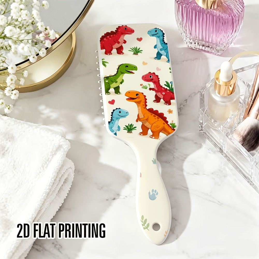 1 brosse à cheveux plate imprimée 2D avec des illustrations de — Monptitlou
