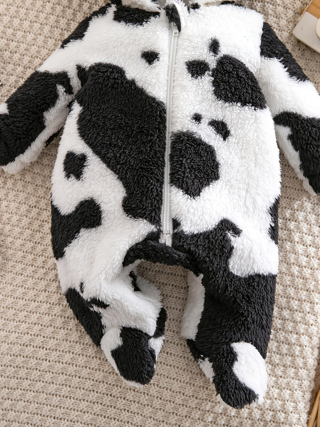 Combinaison à capuche et fermeture éclair panda pour bébé garçon — Monptitlou