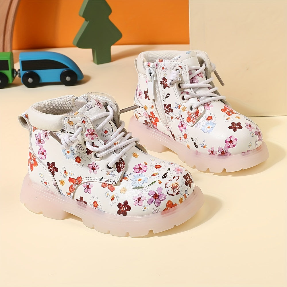 Bottes tendance à imprimé floral pour bébés filles — Monptitlou