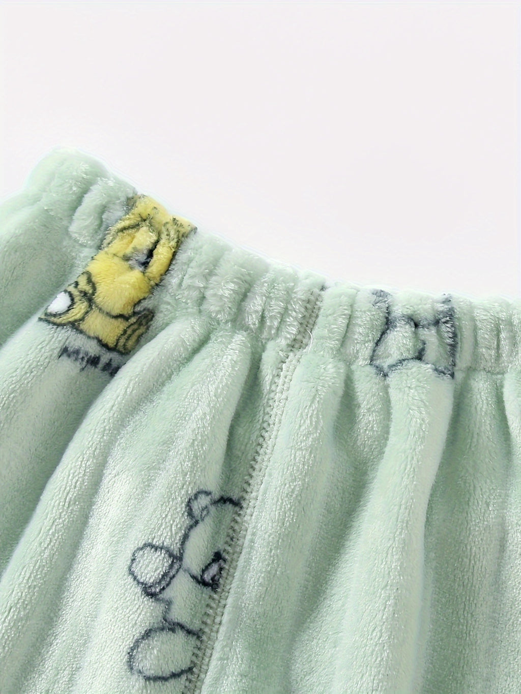 Ensemble deux pièces en flanelle épaisse à motif ours mignon pour — Monptitlou