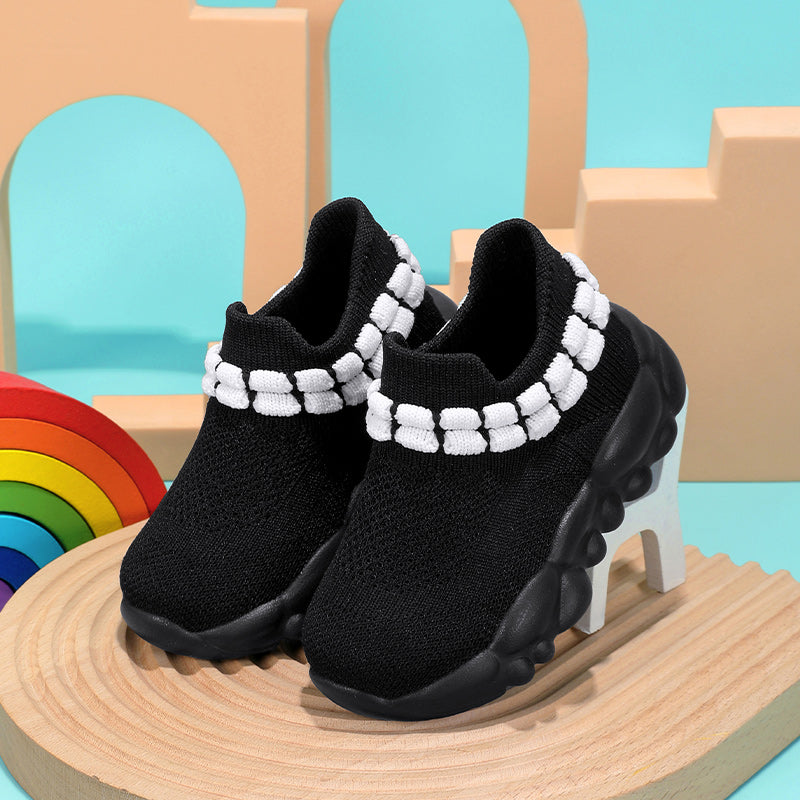 Baskets tricotées pour tout-petits garçons et filles — Monptitlou