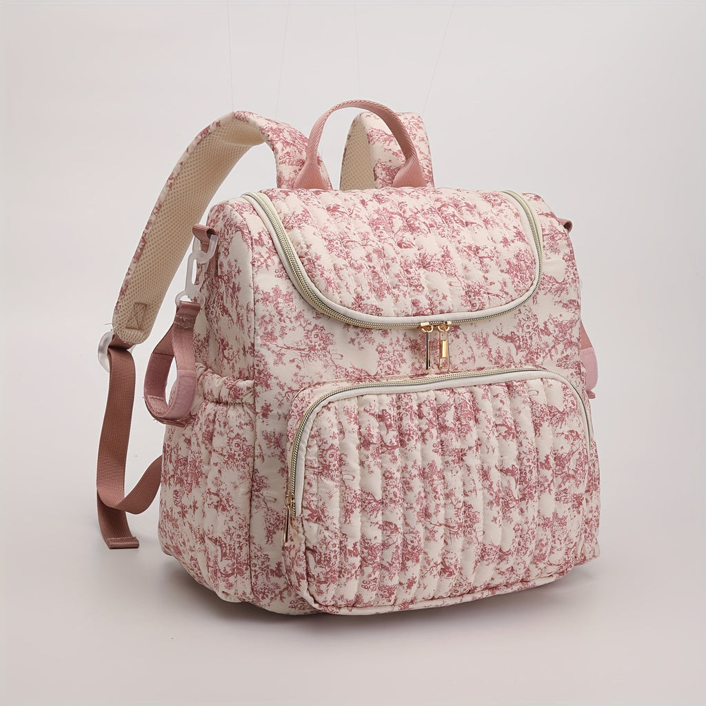 Sac à couches convertible vintage avec motif de dessin — Monptitlou