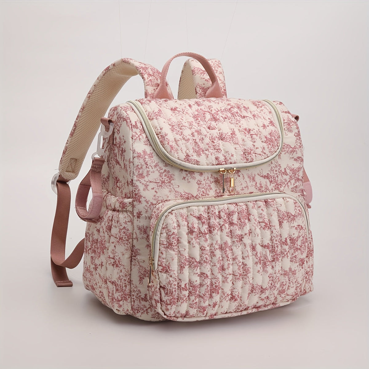 Sac à couches convertible vintage avec motif de dessin — Monptitlou Image
