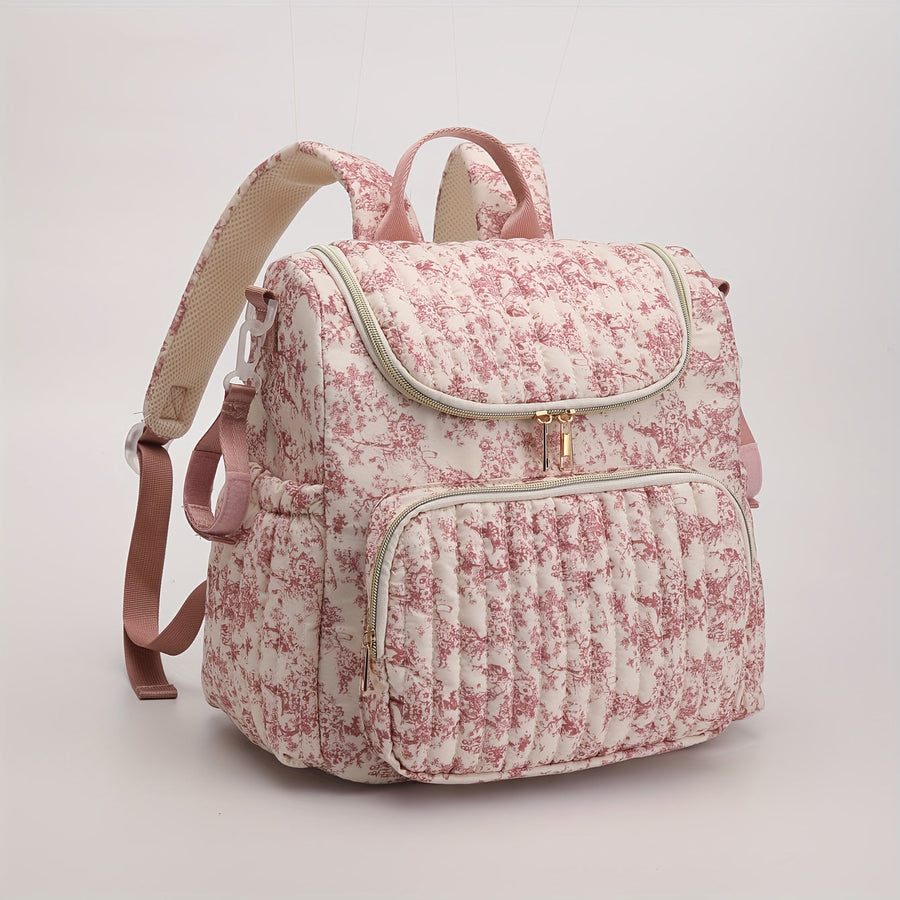 Sac à couches convertible vintage avec motif de dessin — Monptitlou