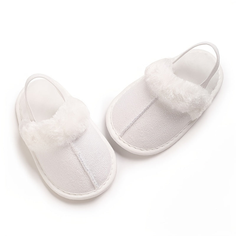 Chaussons Douillets en Peluche pour Bébé Fille - Semelle Souple et Antidérapante pour le Confort Intérieur | Mignons et 
