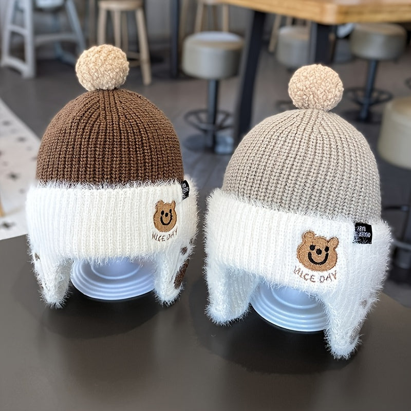 Bonnet Tricoté Confortable pour Enfants de 1 à 3 Ans — Monptitlou