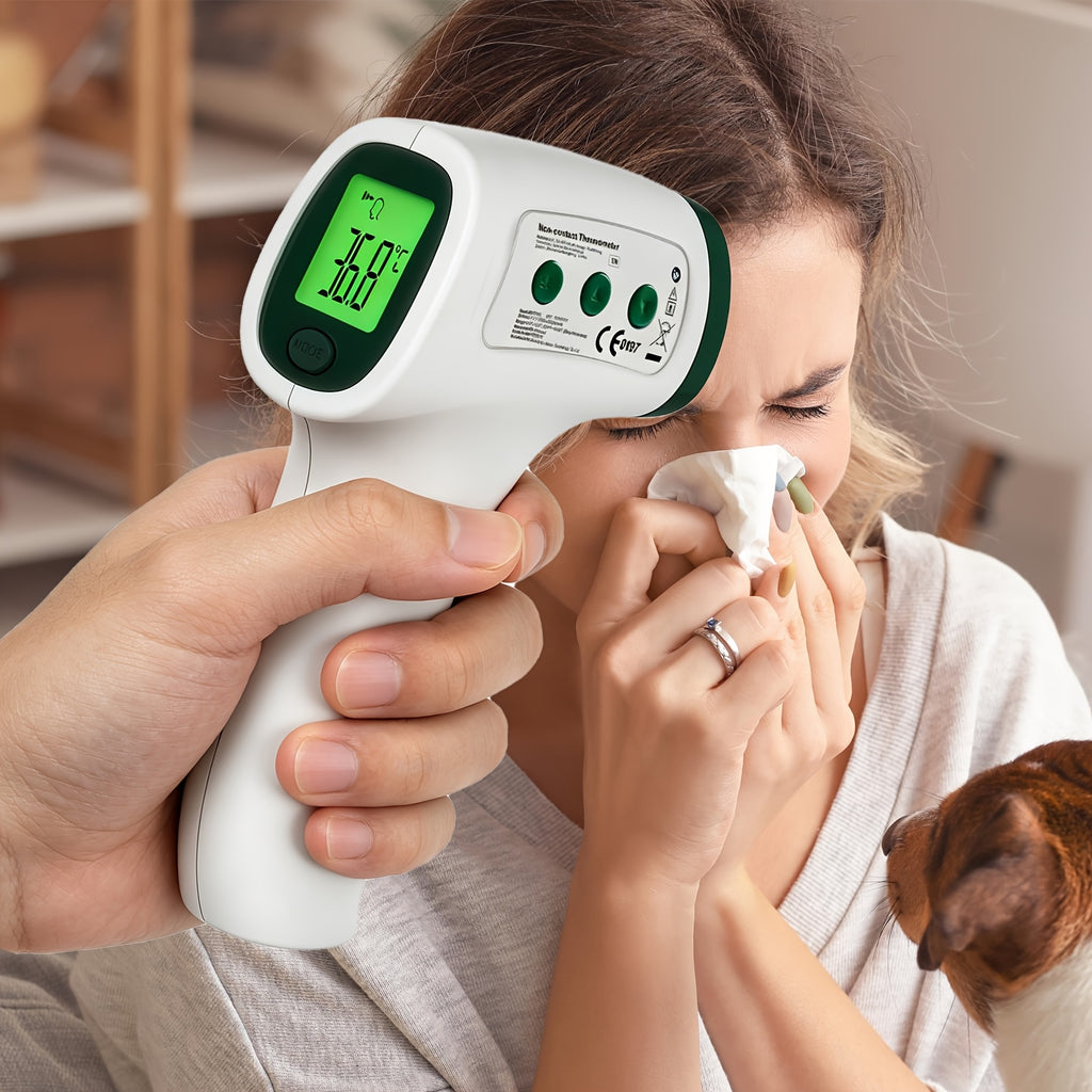 Thermomètre frontal et auriculaire sans contact, alarme de fièvre — Monptitlou