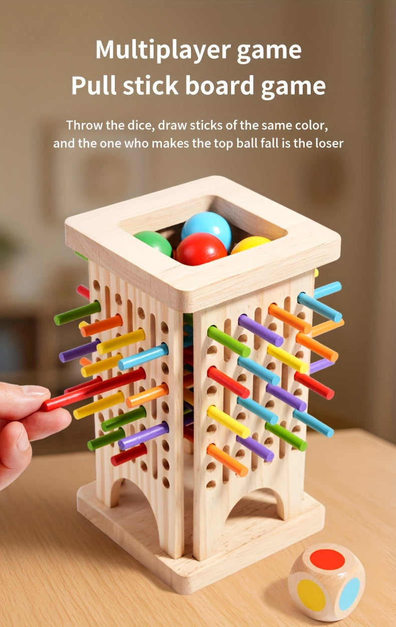 Jouets éducatifs en bois, jeux de société interactifs pour plusieurs — Monptitlou