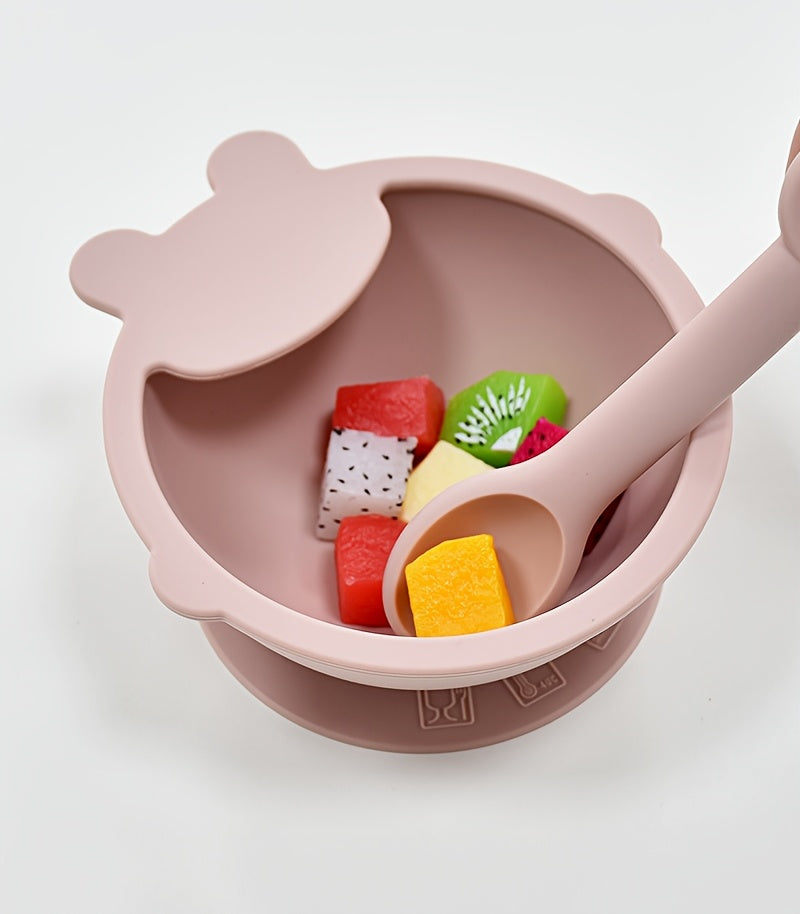 Ensemble de vaisselle pour tout-petits en silicone alimentaire — Monptitlou Image