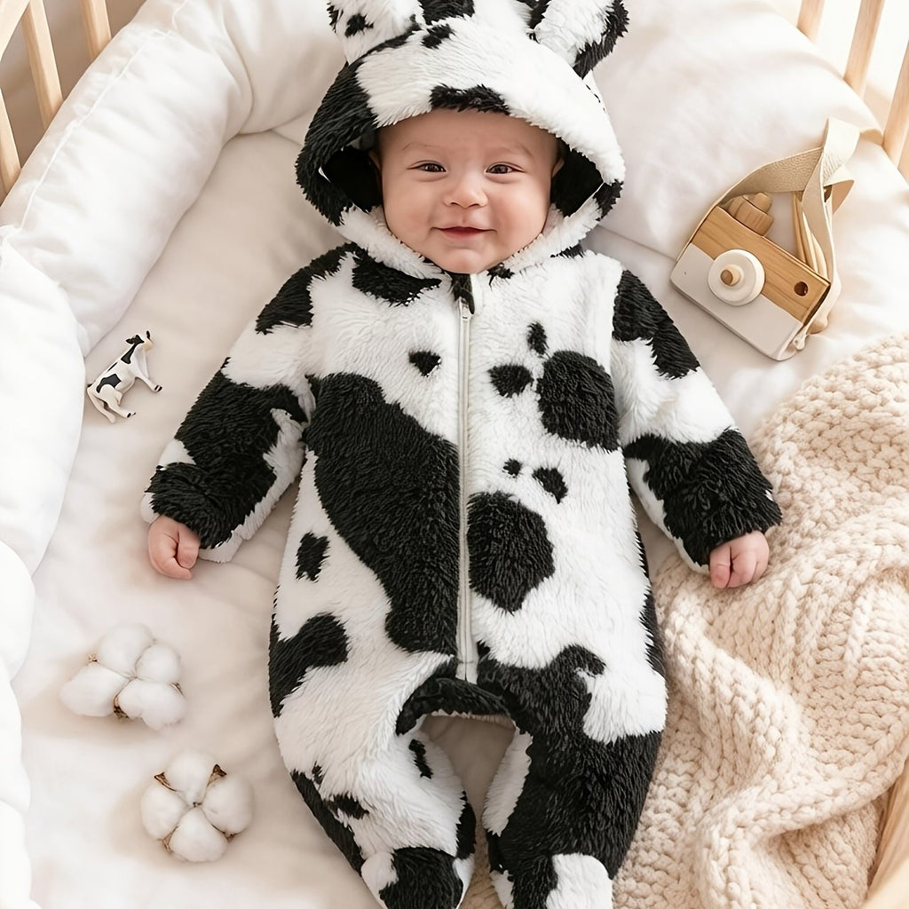 Combinaison à capuche et fermeture éclair panda pour bébé garçon — Monptitlou