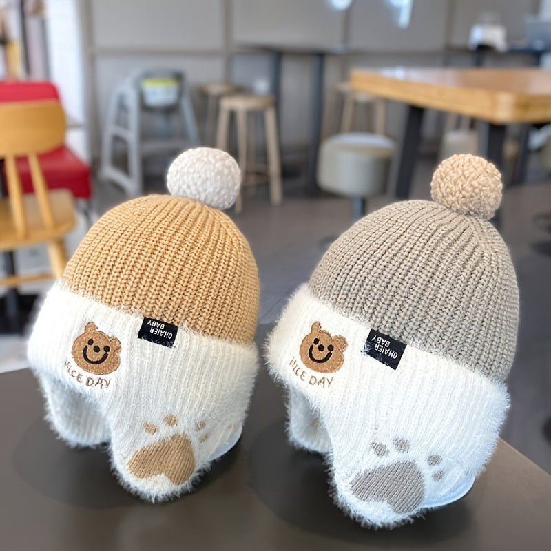 Bonnet Tricoté Confortable pour Enfants de 1 à 3 Ans — Monptitlou