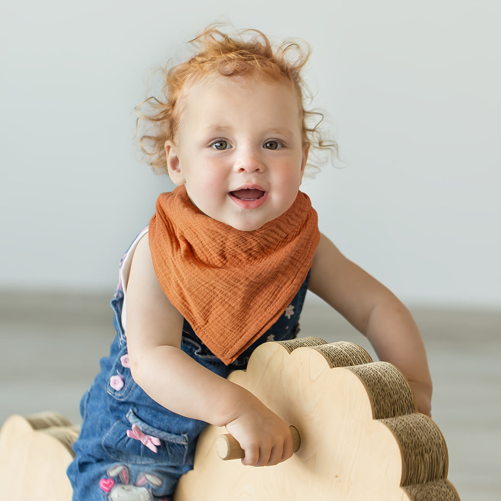 Lot de 5 langes bébé en mousseline, 7 motifs