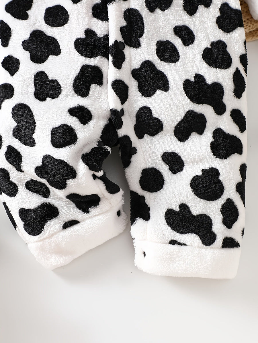 Combinaison à capuche manches longues flanelle hiver bébé unisexe — Monptitlou
