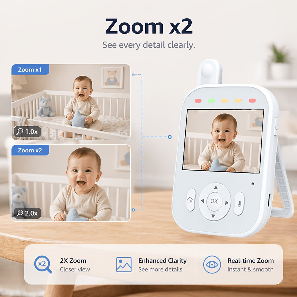 Moniteur vidéo HD 720P, Caméra de surveillance sans fil d'intérieur — Monptitlou