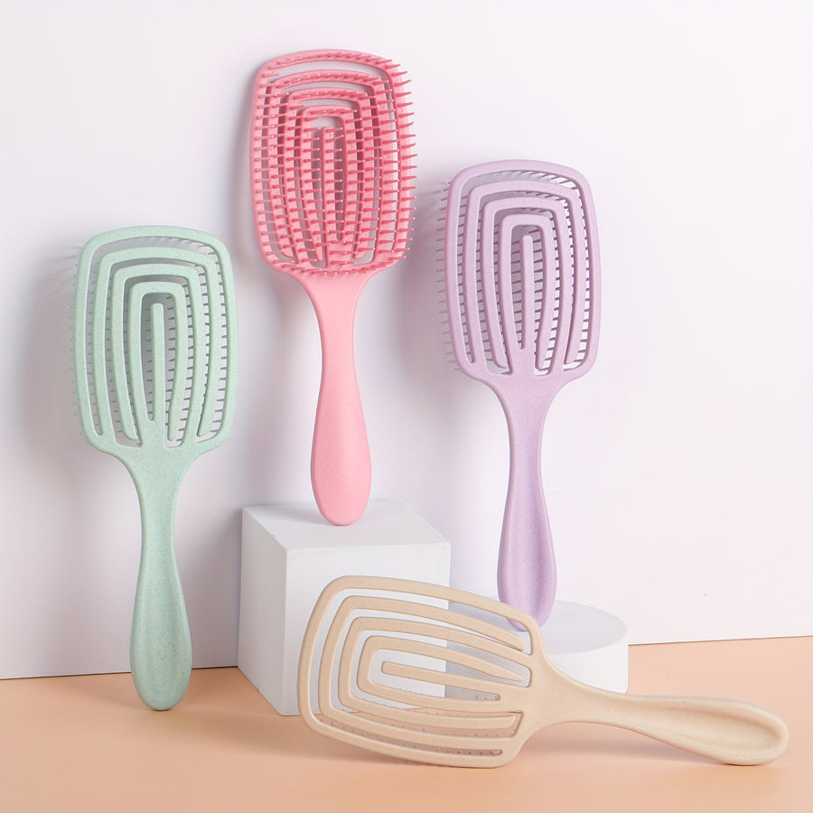 Brosse carrée 1 pc/2 pcs pour cheveux mouillés et secs