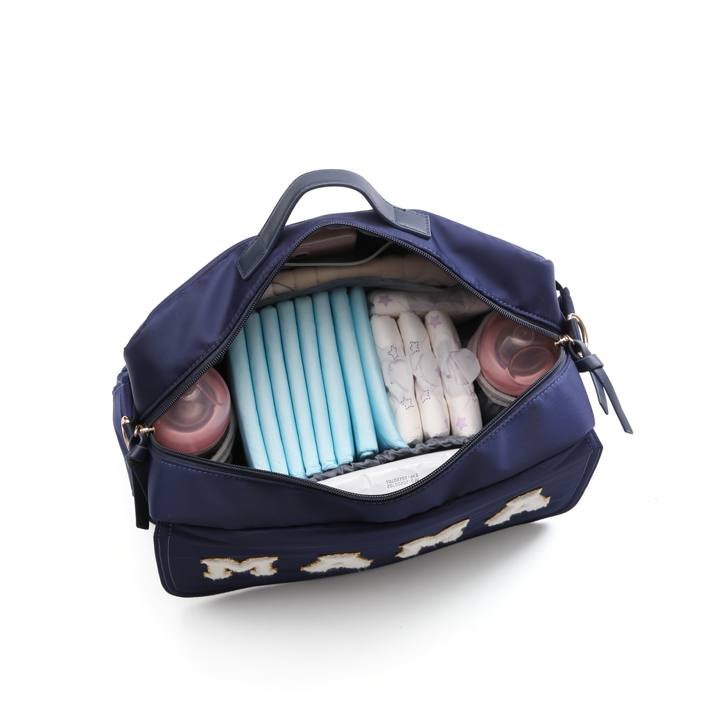 Sac parental 1 pièce MAMA avec lettres brodées, grande capacité — Monptitlou