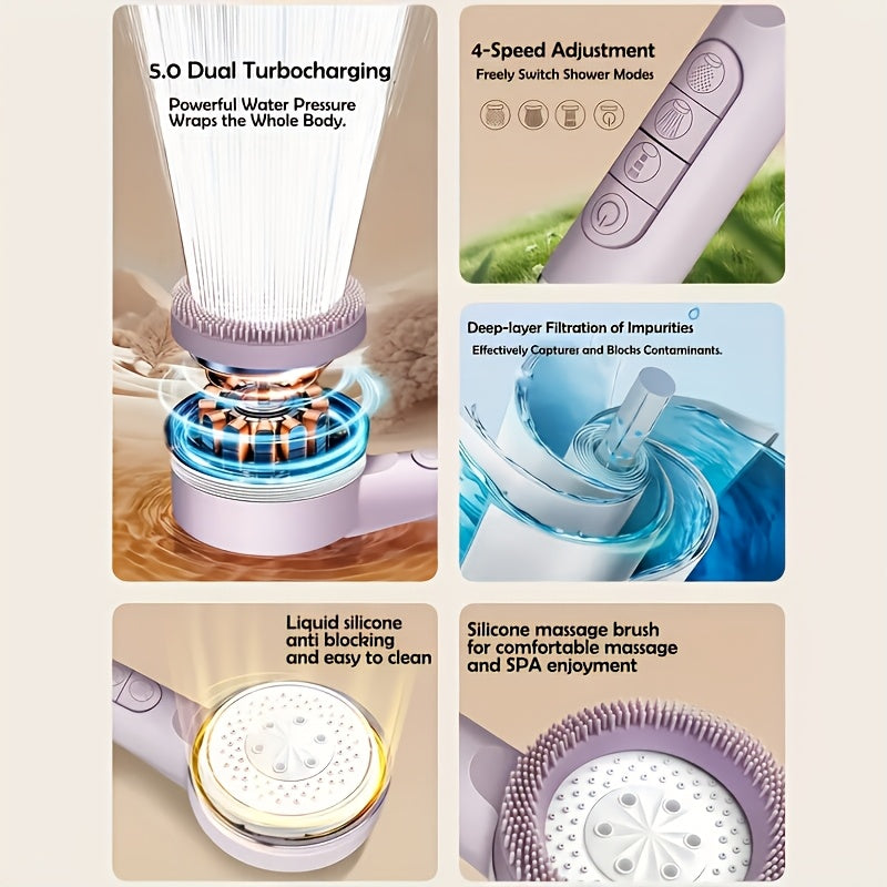 [Douche portable multi-modes] Ensemble de Douche Portative Violet avec — Monptitlou