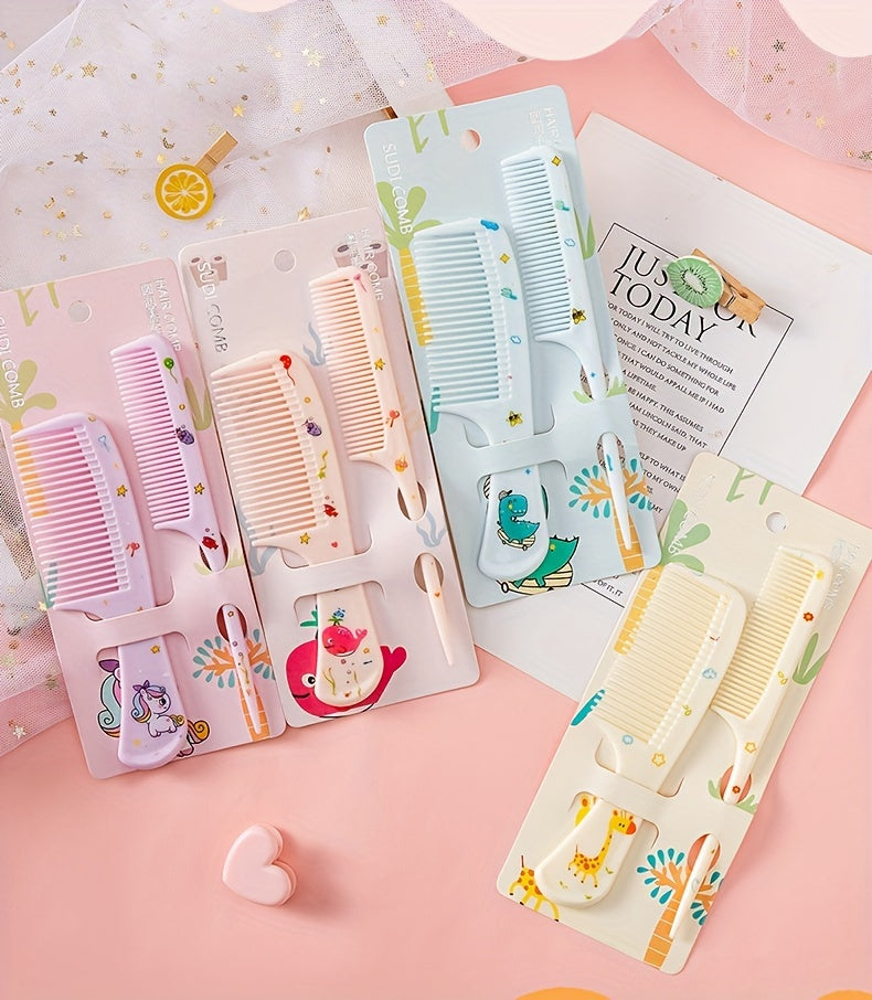 Ensemble de Peignes pour Bébés et Enfants à Motifs Animaux Cartoon — Monptitlou