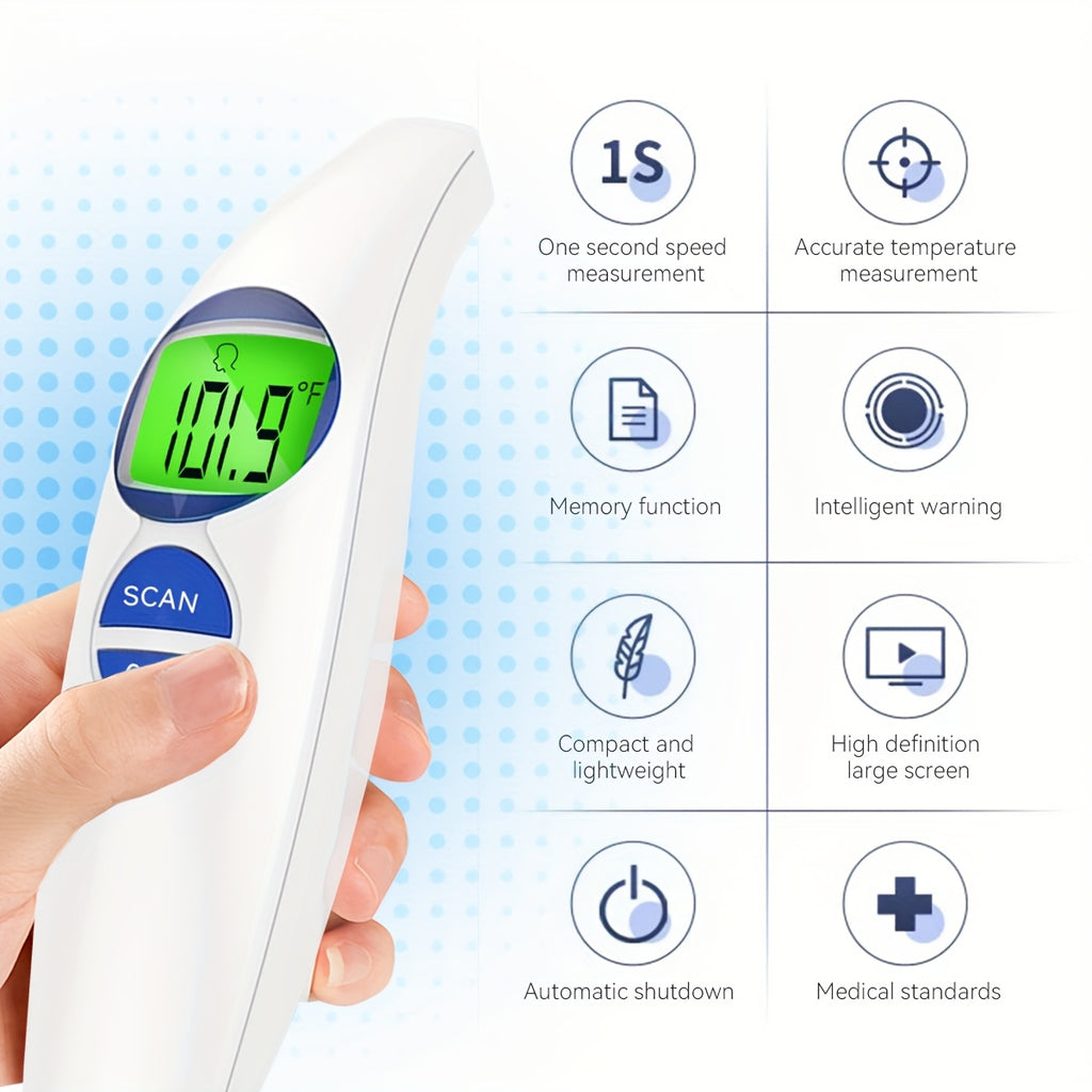 Thermomètre frontal numérique sans contact, affichage rétroéclairé — Monptitlou