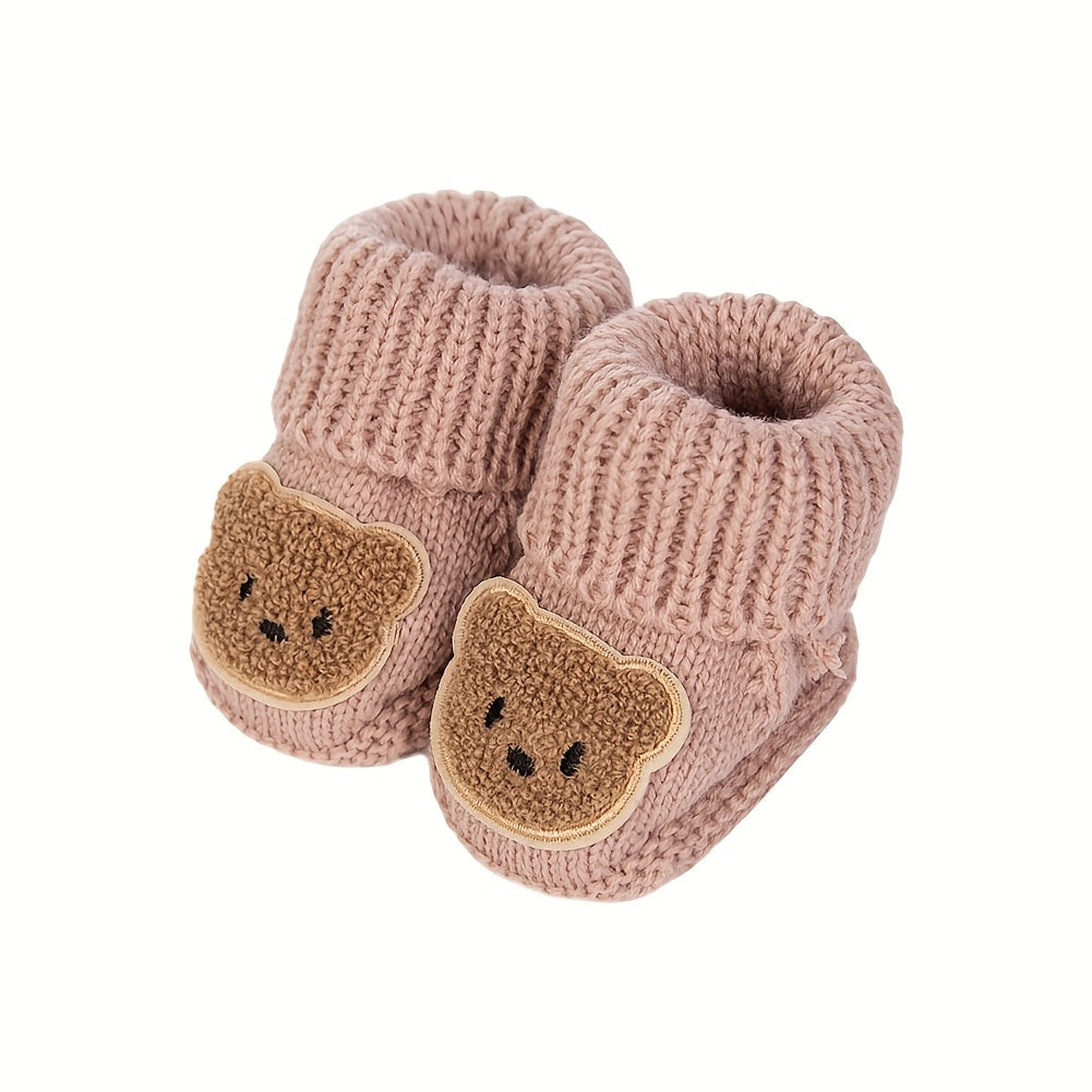 1 Paire d'Adorables Chaussettes en Tricot Ours pour Nouveau-nés — Monptitlou