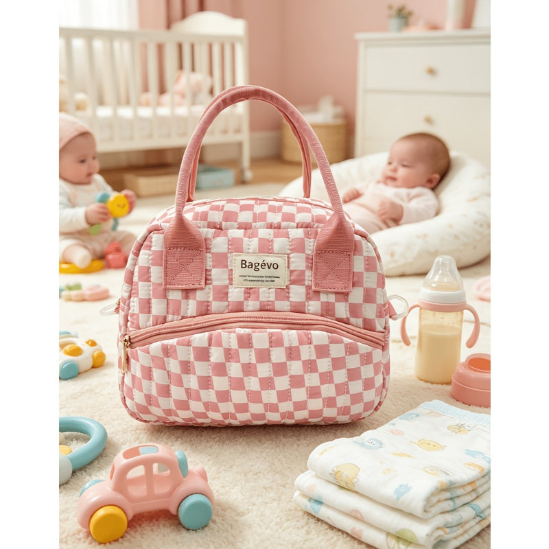 Nouveau sac à dos maman brodé de grande capacité style coréen 2026 — Monptitlou