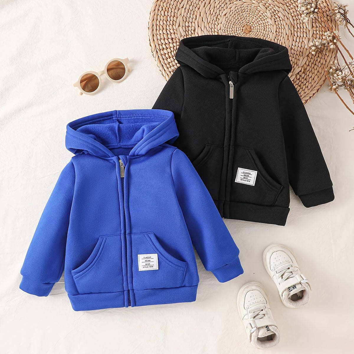 Sweat à capuche unis décontractés pour garçons et filles — Monptitlou Image