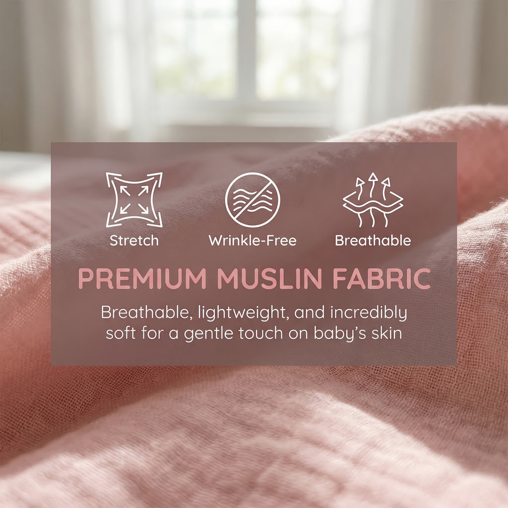 Draps de berceau pour bébé, housse de matelas ajustée confortable et — Monptitlou