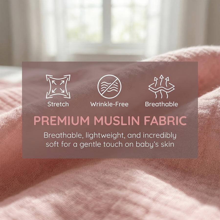 Draps de berceau pour bébé, housse de matelas ajustée confortable et — Monptitlou