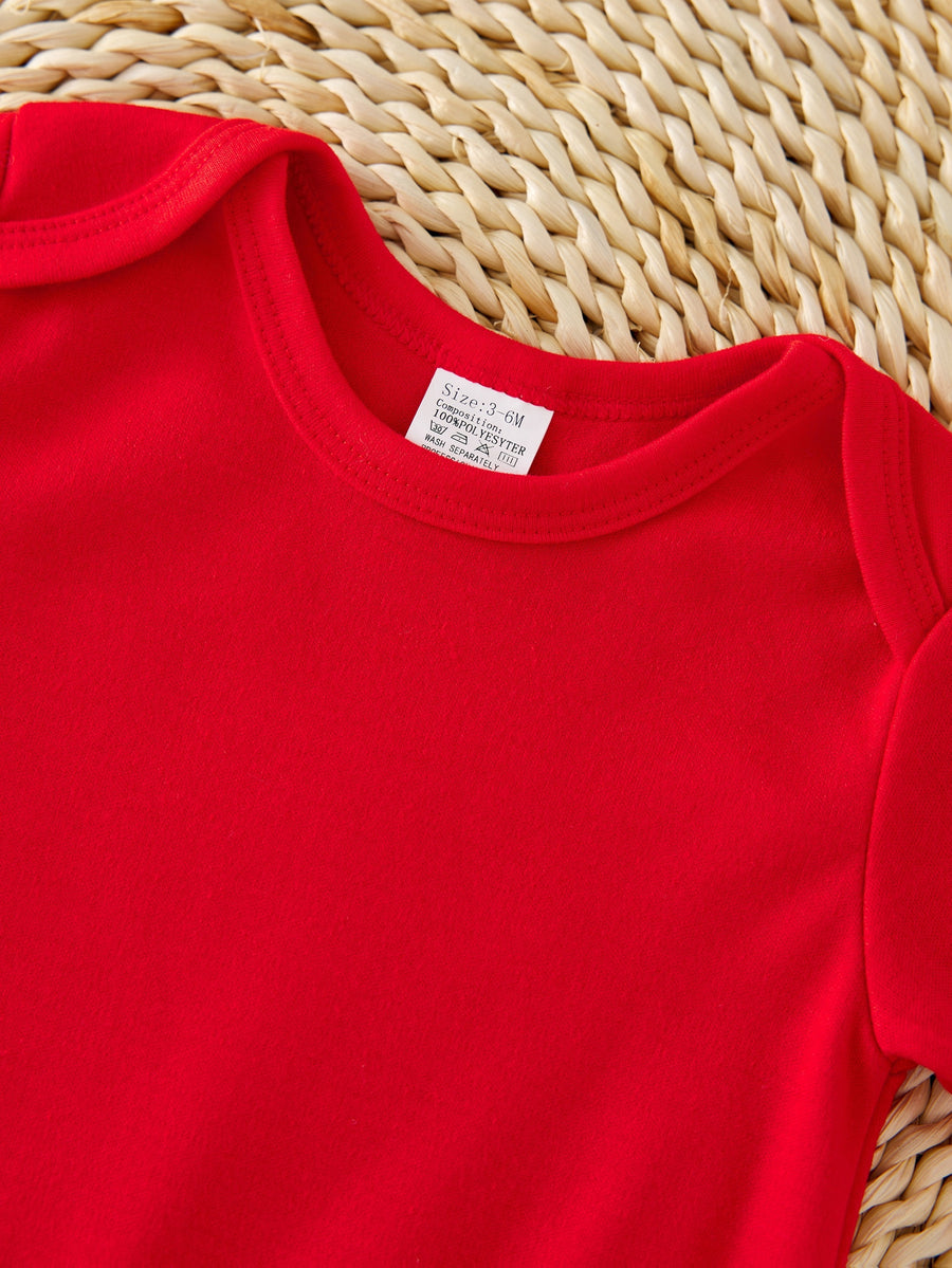 MA 1ÈRE NOUVELLE-ANNÉE Bébé Imprimé Noël Barboteuse Nouveau Bébé Romper — Monptitlou