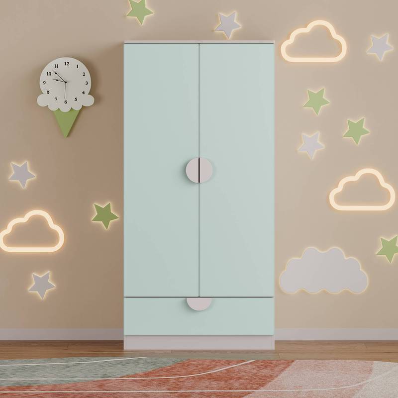 Armoire pour enfants Sandnes avec tiroir 123 x 60 x 40 cm — Monptitlou Image