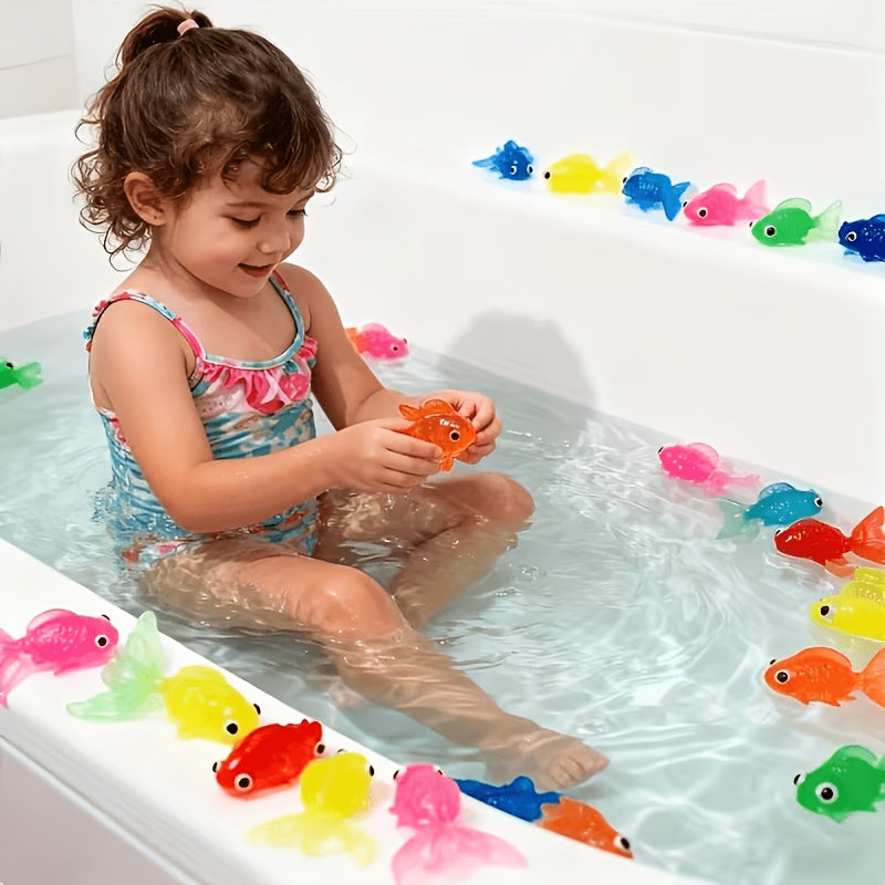 /16 pièces cadeau pour elle/lui, jouets poissons dorés flottants — Monptitlou
