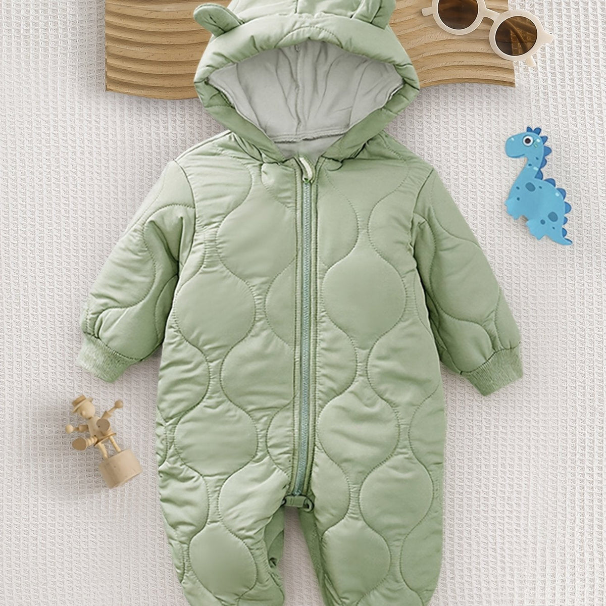 Grenouillère matelassée pour garçon automne/hiver — Monptitlou Image