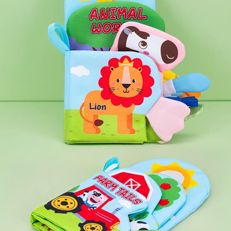 Livre en tissu pour bébé 0+ pour nourrissons — Monptitlou