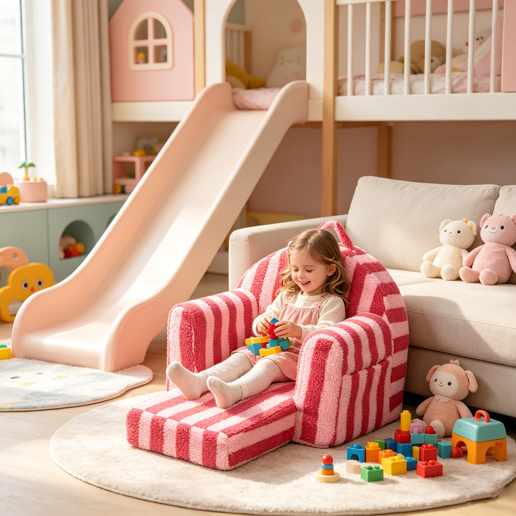 Canapé Enfant, Canapé Pliable pour Enfants avec Design Adorable et — Monptitlou