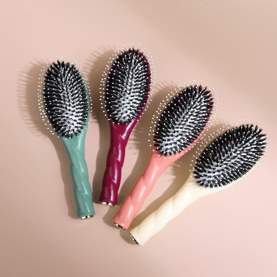 1 brosse à cheveux à poils naturels