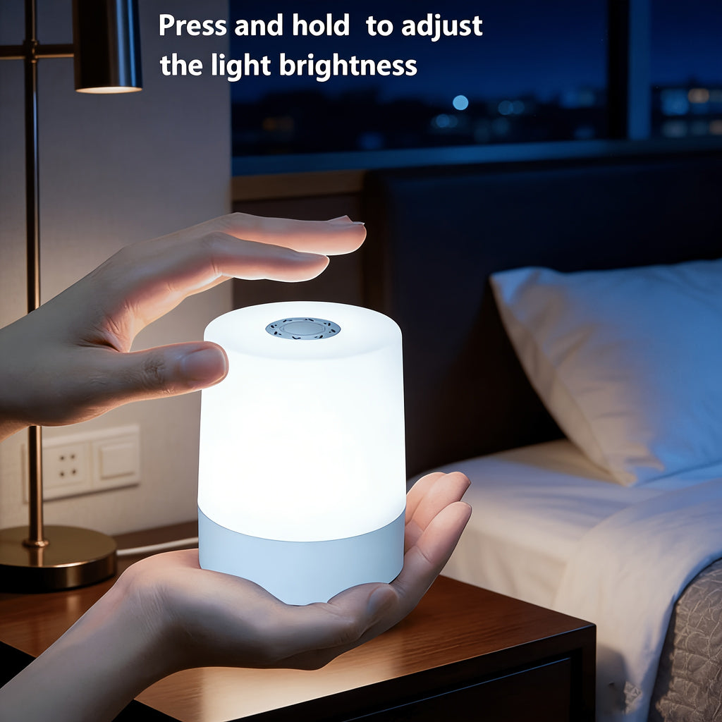 [Lumière blanche chaude] Lampe de nuit LED rechargeable à commande — Monptitlou
