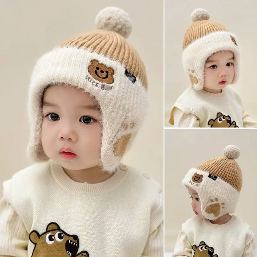 Bonnet Tricoté Confortable pour Enfants de 1 à 3 Ans — Monptitlou