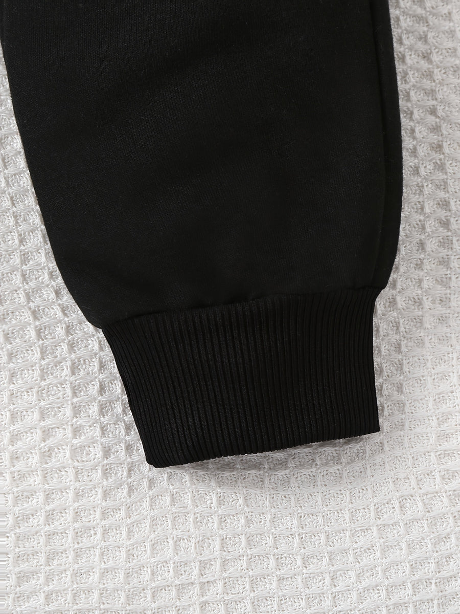 Ensemble 2 pièces vichy veste à double poche et pantalon de sport pour