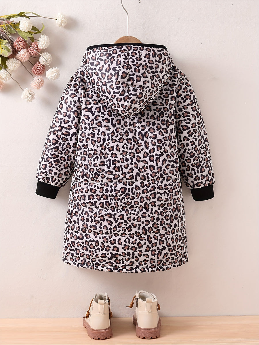 [Veste hiver lavable] Veste à capuche doublée polaire pour filles — Monptitlou
