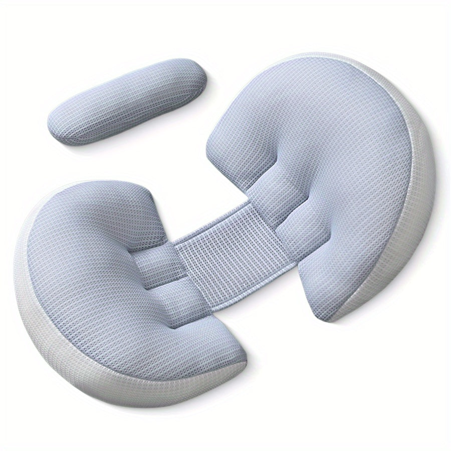 Oreiller de Maternité Ergonomique Ajustable 2-en-1 pour Dormir sur le — Monptitlou