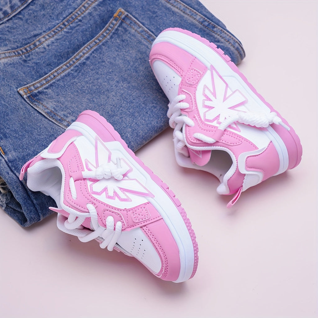 Chaussures de sport décontractées rose pour bébés filles, tendance et à la mode, nouveau style, chic pour le quotidien, 