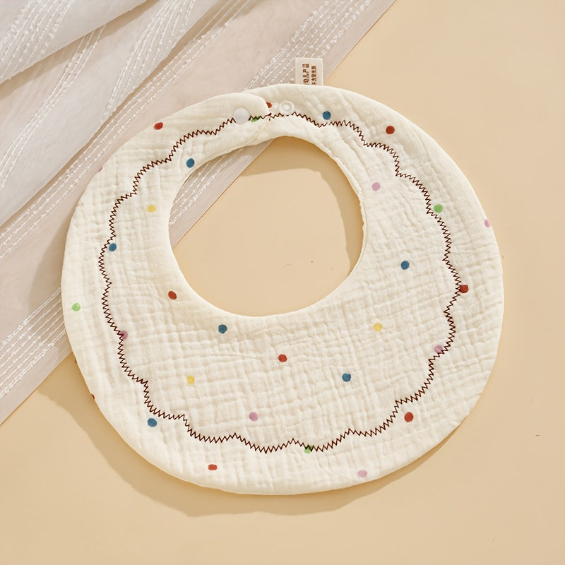 Bavoirs pour bébé, bavoirs ronds à motif de dessin animé pour — Monptitlou