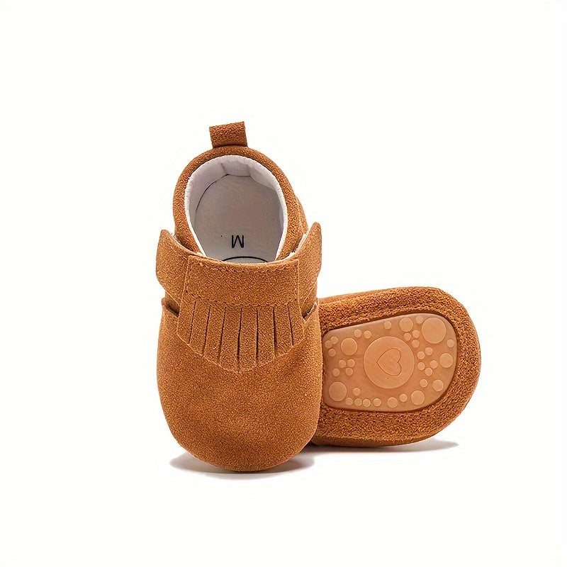 Chaussures de bébé à semelle souple en cuir véritable respirant — Monptitlou
