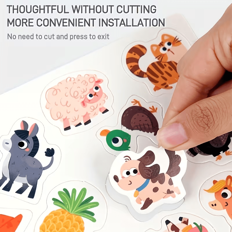 Livre d'activités autocollants interactif pour l'apprentissage précoce — Monptitlou Image