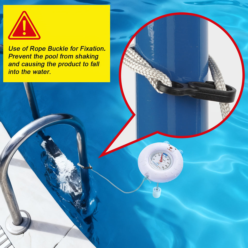 Thermomètre de bain flottant à cadran, modèle ours blanc — Monptitlou